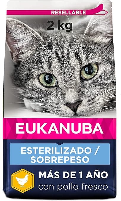 Pienso Eukanuba Esterilizado/Con Sobrepeso para gatos — Peso Ideal Adulto
